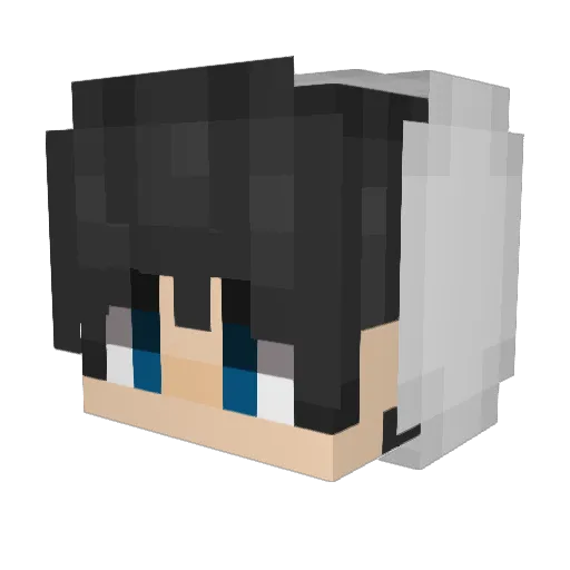 ysfkctk Minecraft avatar head, 3D render