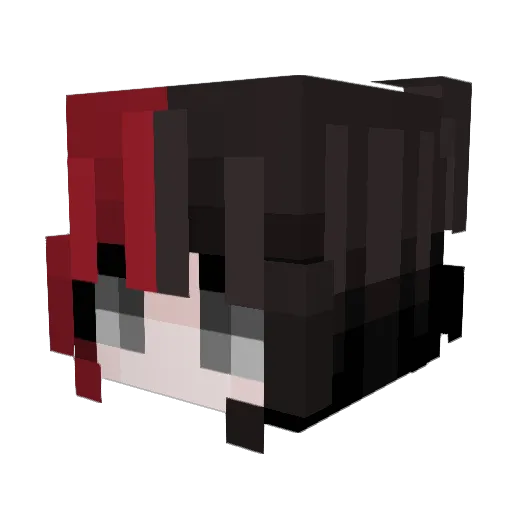 ysgbux Minecraft avatar head, 3D render