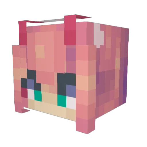 ysgrtnyymh Minecraft avatar head, 3D render