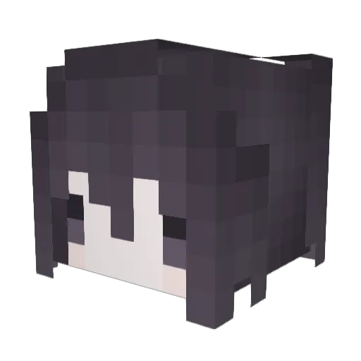 ysh Minecraft avatar head, 3D render