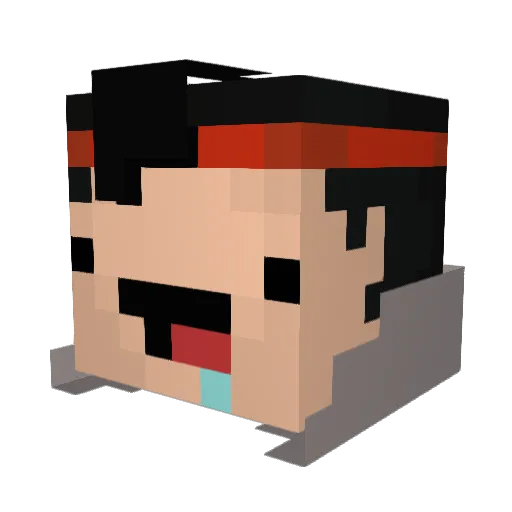yslasboss Minecraft avatar head, 3D render