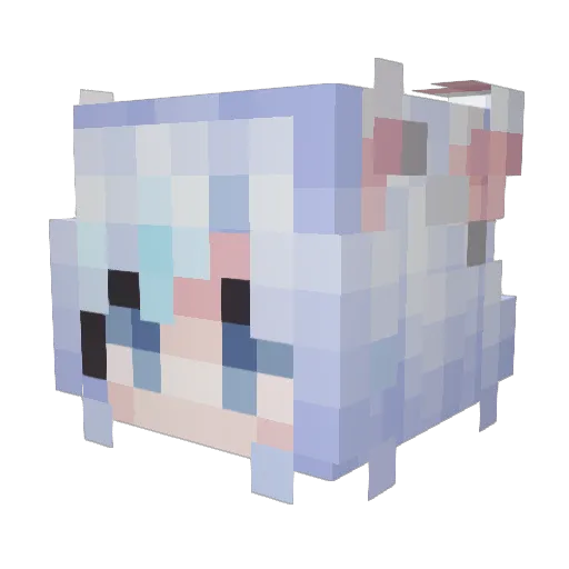 ysllsy Minecraft avatar head, 3D render