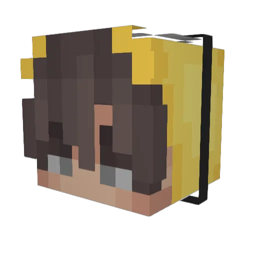 ysmoriii Minecraft avatar head, 3D render