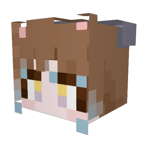 ysnoob Minecraft avatar head, 3D render