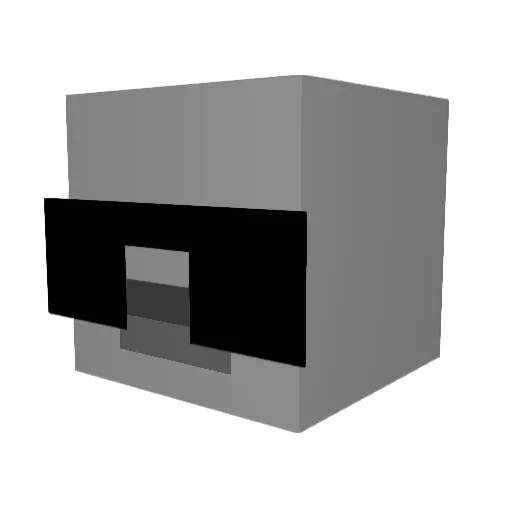 yspec18 Minecraft avatar head, 3D render