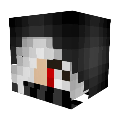 yspika Minecraft avatar head, 3D render
