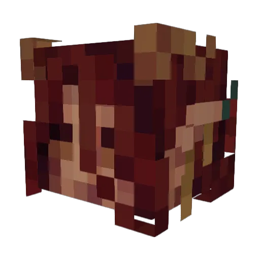 yssalg Minecraft avatar head, 3D render