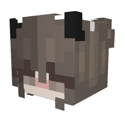 ysyagos Minecraft avatar head, 3D render