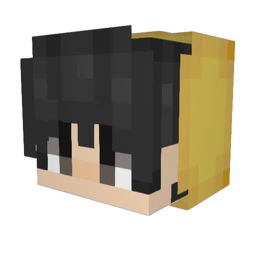 ytAllix Minecraft avatar head, 3D render