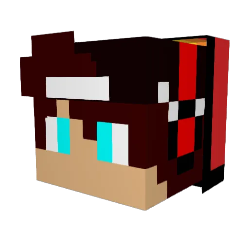 ytNEKIT Minecraft avatar head, 3D render