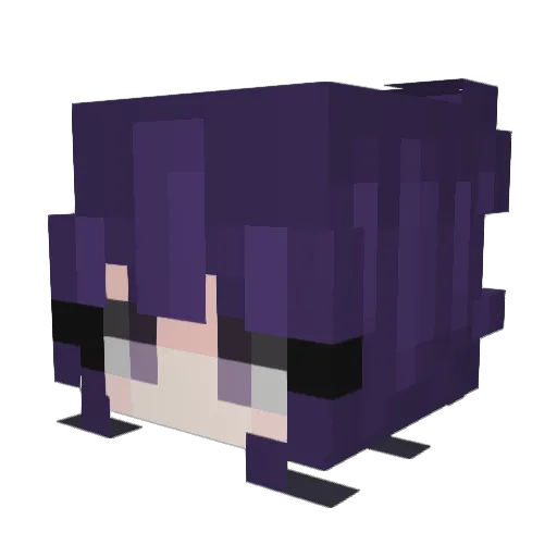yt_520 Minecraft avatar head, 3D render