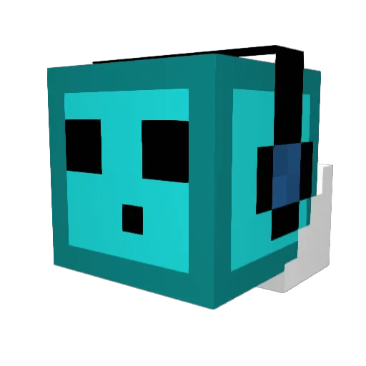 ytfiji Minecraft avatar head, 3D render
