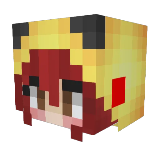 ythayla Minecraft avatar head, 3D render