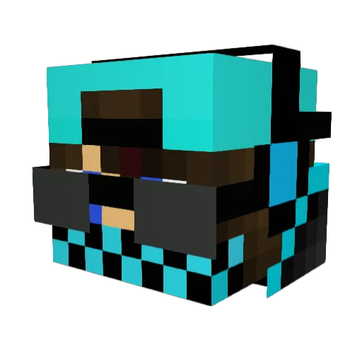ythtpl Minecraft avatar head, 3D render