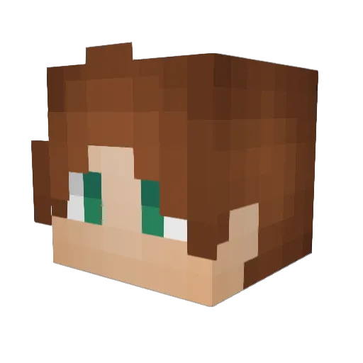 ytkadac Minecraft avatar head, 3D render