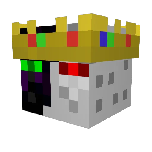 ytkumaa Minecraft avatar head, 3D render