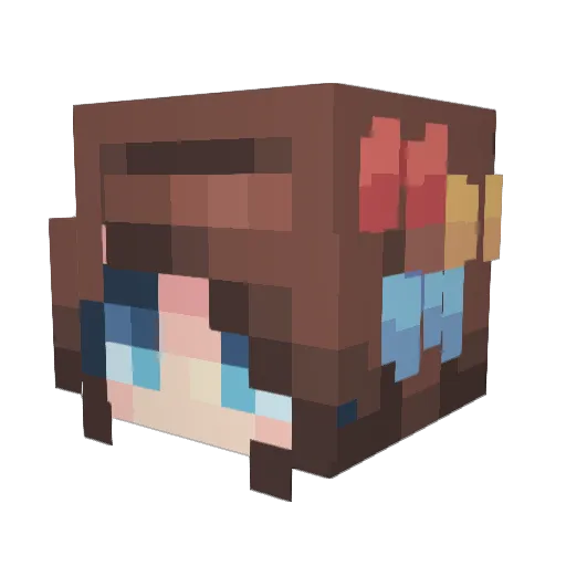 ytlaurax Minecraft avatar head, 3D render