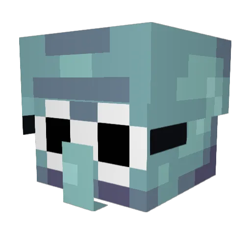 ytnils Minecraft avatar head, 3D render