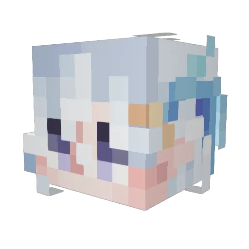 ytr1366 Minecraft avatar head, 3D render