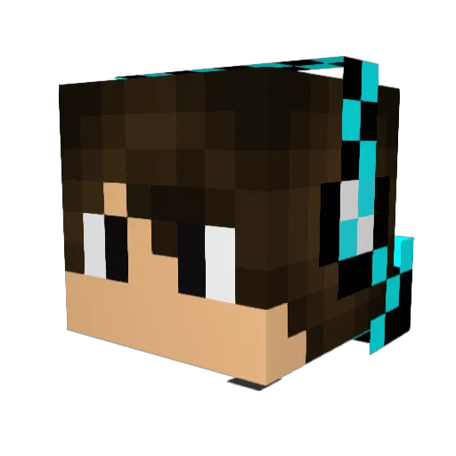 yts711 Minecraft avatar head, 3D render