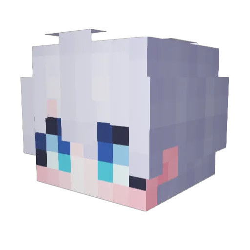 yu1yul Minecraft avatar head, 3D render