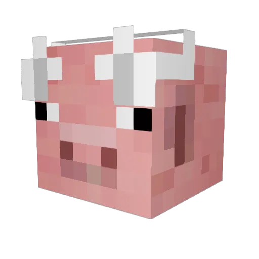 yu4ki Minecraft avatar head, 3D render