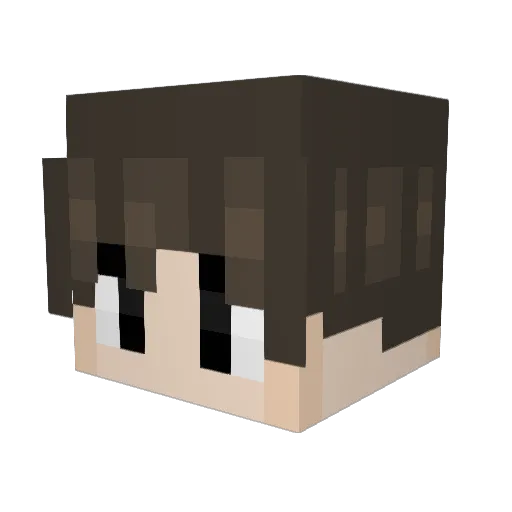 yuCHANie Minecraft avatar head, 3D render