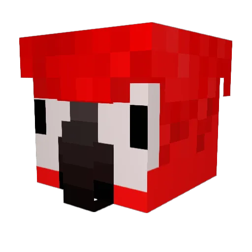 yu__kke Minecraft avatar head, 3D render