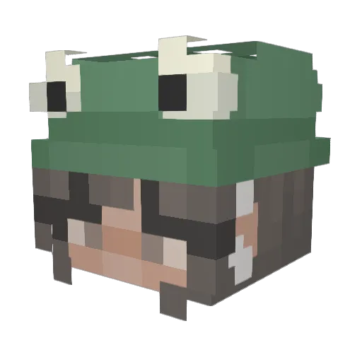 yu_ny Minecraft avatar head, 3D render