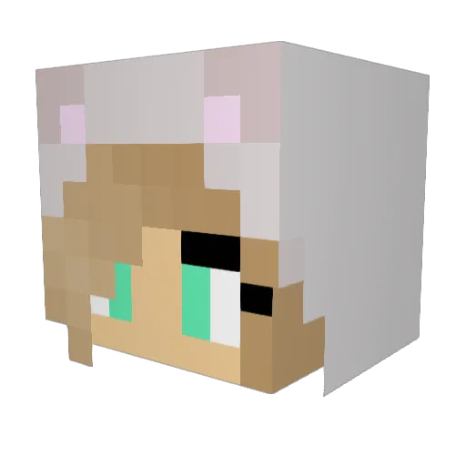 yu_ting0922 Minecraft avatar head, 3D render
