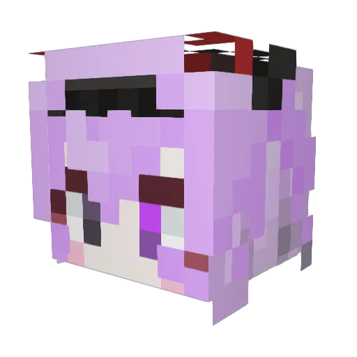 yuan05_ Minecraft avatar head, 3D render