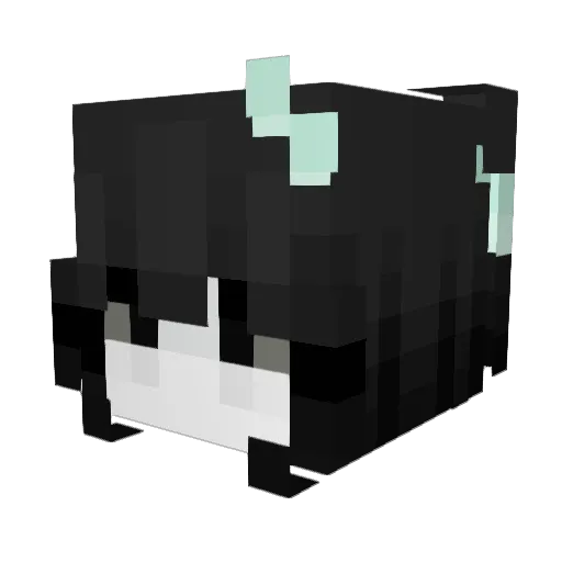 yuangezhou Minecraft avatar head, 3D render