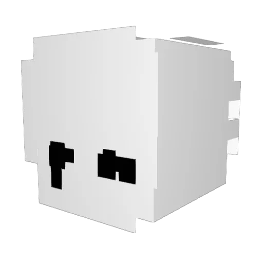 yuanhpc1 Minecraft avatar head, 3D render