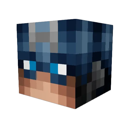 yuansh Minecraft avatar head, 3D render