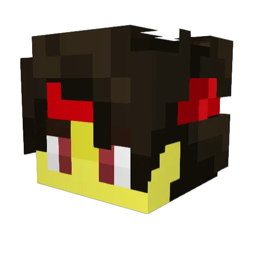 yuanxoxo Minecraft avatar head, 3D render