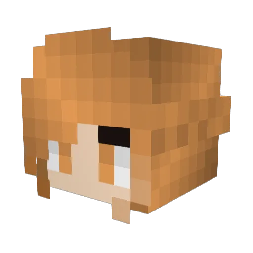 yuanxue321 Minecraft avatar head, 3D render