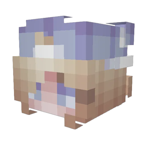 yuati1228 Minecraft avatar head, 3D render