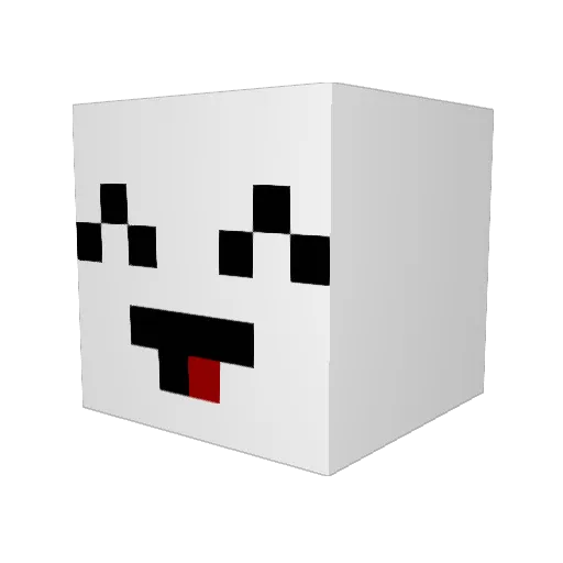 yuavi Minecraft avatar head, 3D render