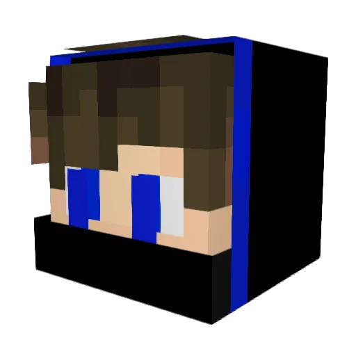 yuba2010 Minecraft avatar head, 3D render