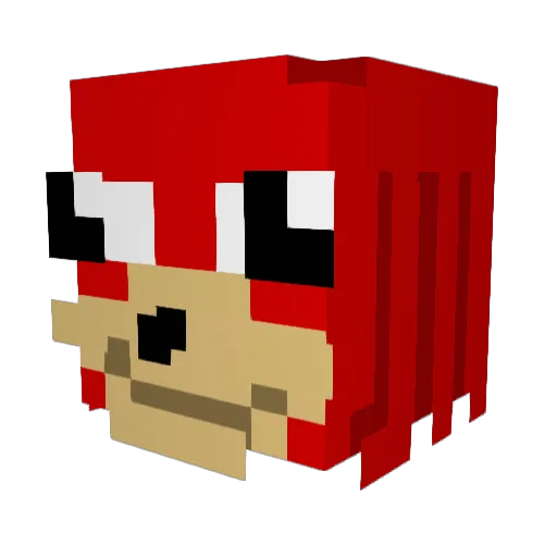 yubelus Minecraft avatar head, 3D render