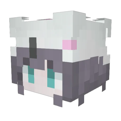 yucdRPG Minecraft avatar head, 3D render