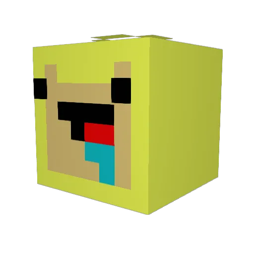 yucecil18 Minecraft avatar head, 3D render