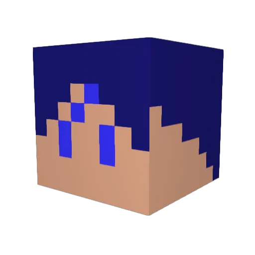 yuchan1210 Minecraft avatar head, 3D render