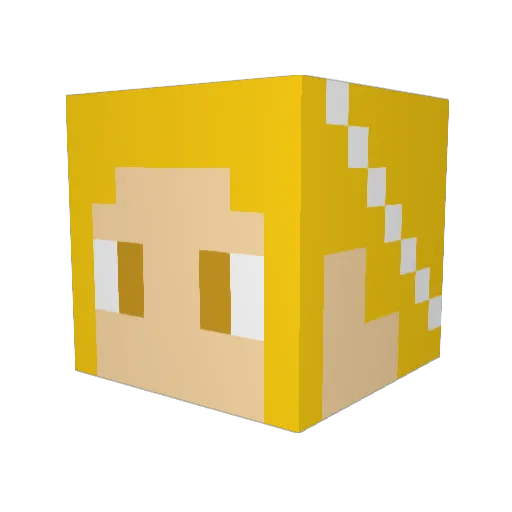 yuchan524 Minecraft avatar head, 3D render