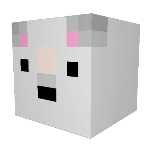 yuchi77 Minecraft avatar head, 3D render