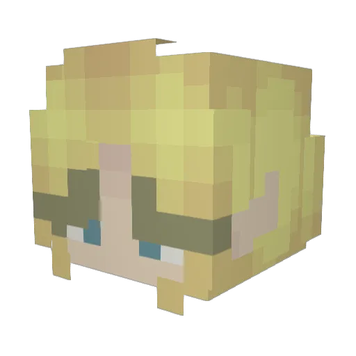 yuck2me Minecraft avatar head, 3D render