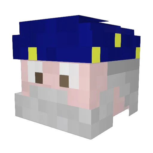 yuckier3 Minecraft avatar head, 3D render