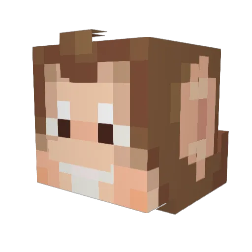 yuckymunky Minecraft avatar head, 3D render
