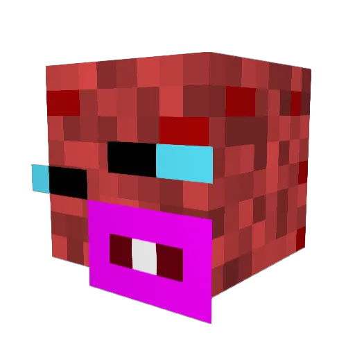 yuckyy_ Minecraft avatar head, 3D render