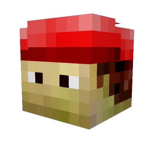 yuda13 Minecraft avatar head, 3D render